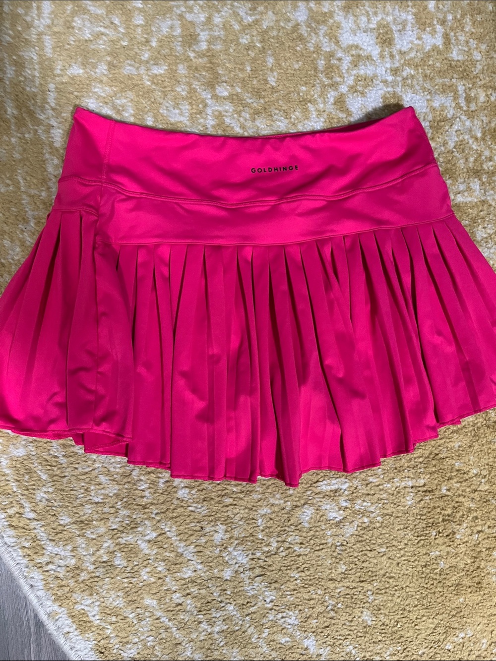 GoldHinge Hot Pink Pleated Mini Skort Tennis/Pickleball Like New Size XL